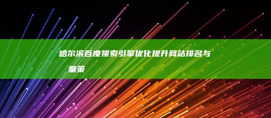 哈尔滨百度搜索引擎优化：提升网站排名与流量策略